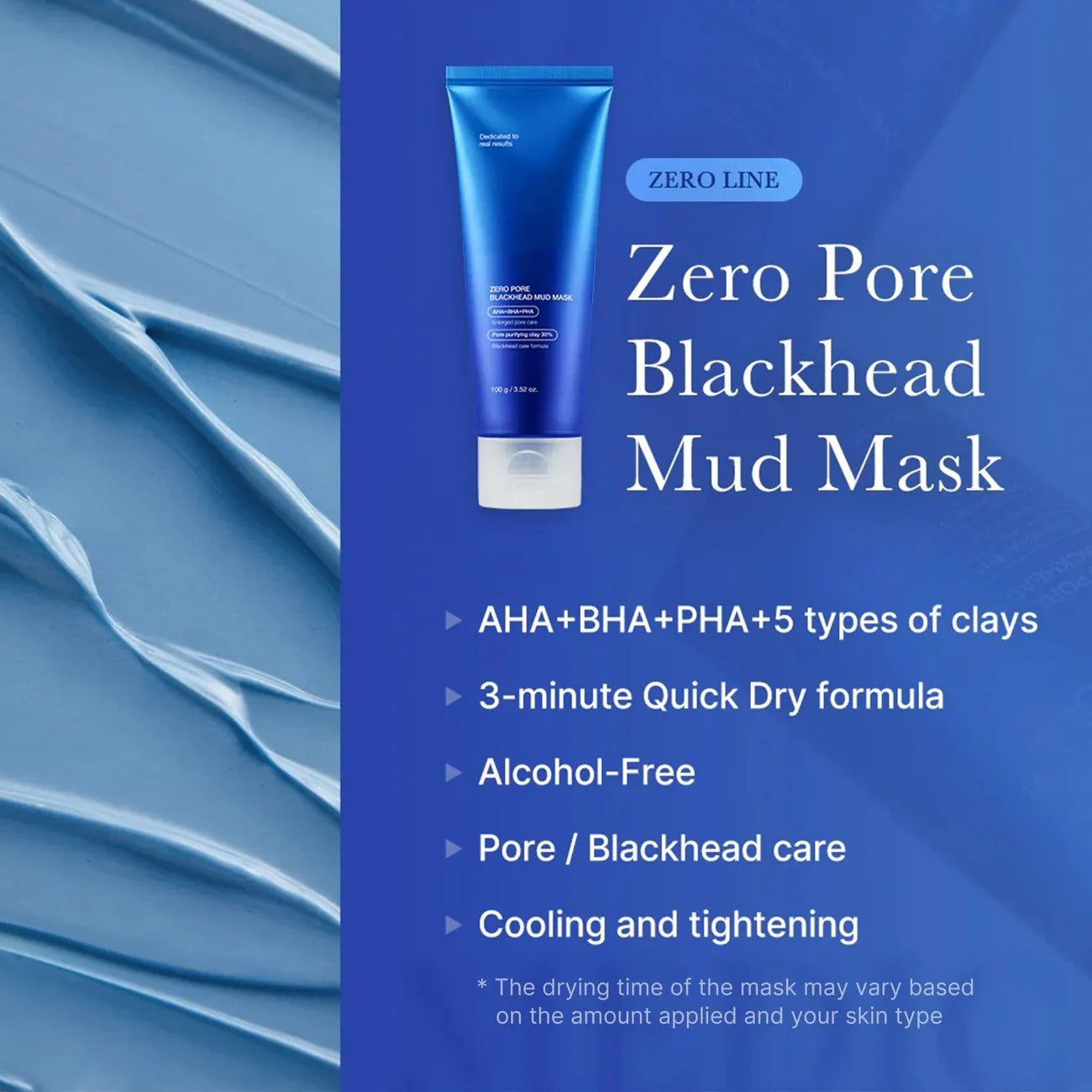 Medicube Zero Pore Blackhead Mud Facial Mask - Skin Cooling & Pore Tightening